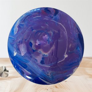 Fluid Pour Art Plate Decor