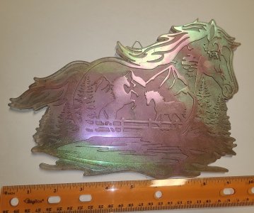 Resin horse wall hanging