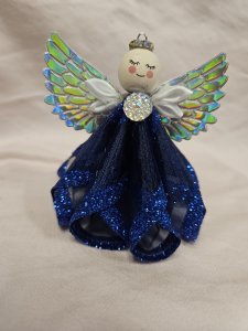 Blue Glitter Angel