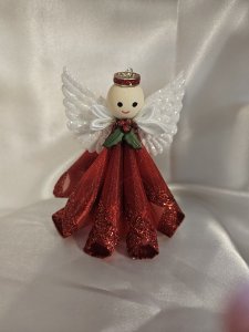 Red Glitter Angel