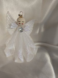 White Glitter Angel