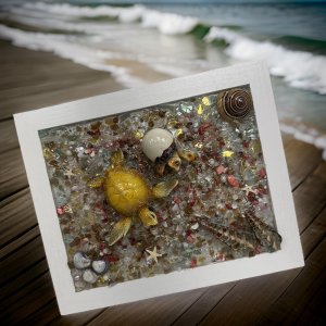 A Mesmerizing Coastal Masterpiece – Turtle Swimming to Shore