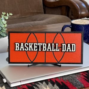 Basketball Dad Desk Sign Decor