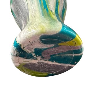 Vibrant Fluid Paint Detailed Vase