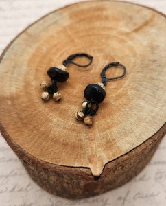 Black Agate Earrings