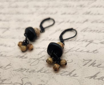 Black Agate Earrings