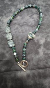 Camo Heart Asymmetrical Necklace