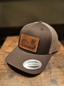 Idaho Leather Patch on Trucker Hat