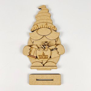 Teacher Gnome Shelf Sitter - DIY home decor craft kit - Set of 1