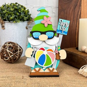 Beach Gnome Shelf Sitter - DIY home decor craft kit - Set of 1