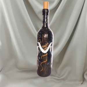 Bottle Vase - Draped Cross