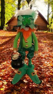 St. Patrick's Day Gnome 16" tall