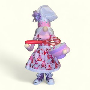 Girl Gnome baking 16"