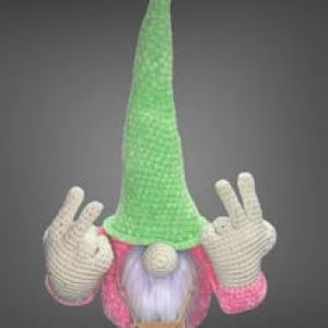 Crochet Gnome 15" & 10"