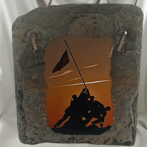 Patriotic WW1 - Iwo Jima Flag Raising Roof Slate