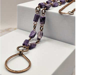 Charoite and Copper Necklace