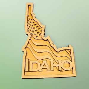 3D Wood Multi-Layered Picture - Idaho