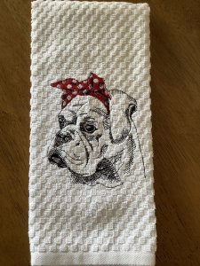 Machine Embroidered Kitchen towels