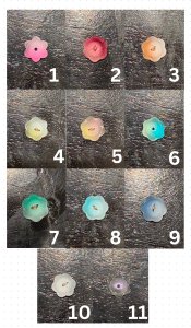 Safety Pin Flower earrings