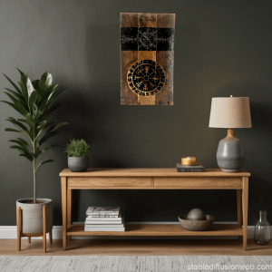 Nordic Compass of Protection Wall Plaque