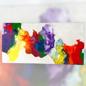 Brilliant Abstract Fluid Art Painting