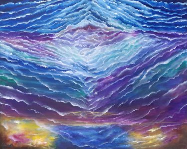 Oneness- ORIGINAL PAINTING 3' X 4' acrylics on canvas