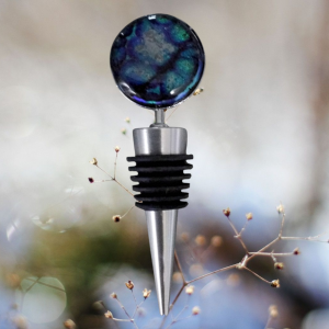 Dichroic Glass Wine Stopper