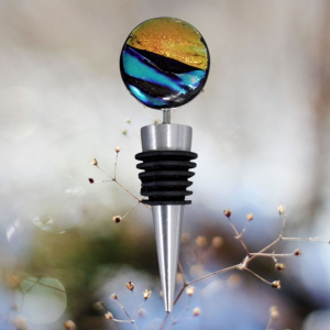 Dichroic Glass Wine Stopper