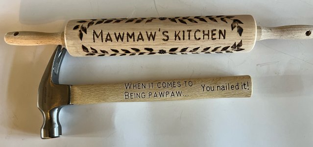 Engraved/Wood burnt Rolling Pins