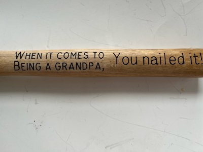 Engraved Hammer You Nailed it