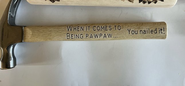 Engraved Hammer You Nailed it
