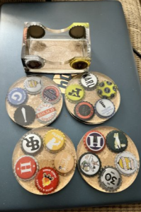 Craft Beer Bottlecaps Coaster Set