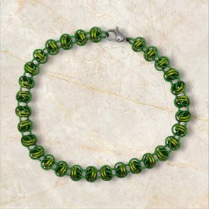 Green Hills Barrel Weave Bracelet