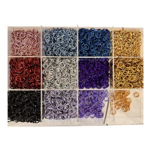 Rainbow Jump Ring Earrings