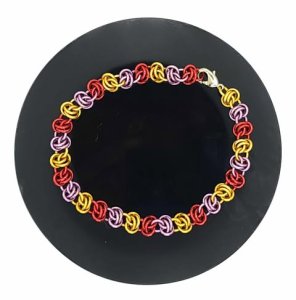 Berry Marmalade Barrel Weave Bracelet
