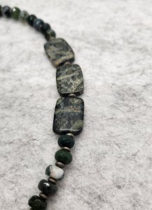 Camo Heart Asymmetrical Necklace