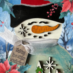 Snowman Door Hanger