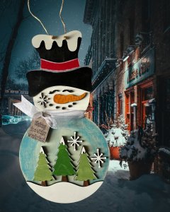 Snowman Door Hanger