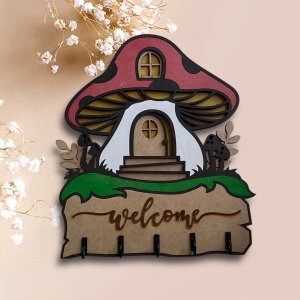 Mushroom Key Hanger