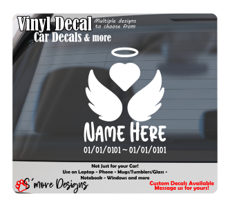 In loving Memory Decal Car Decal Loss of Loved one