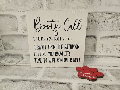 Booty Call Funny Bathroom Signs Bathroom Decor