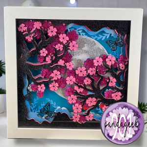 Moonlit Cherry Blossoms, the Shadow Box