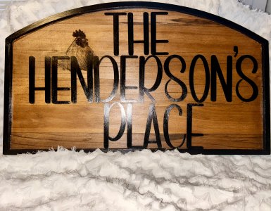 Custom Wooden Family Sign