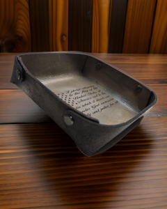 Leather Valet Tray - American Flag/Pledge of Allegiance