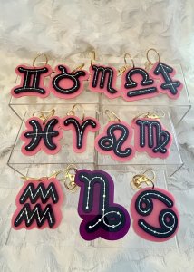 Zodiac Acrylic Keychains