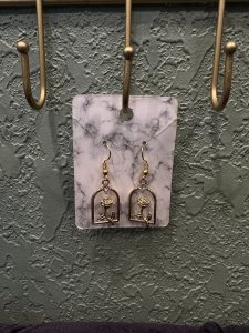 Rose Charm with Rhinestone