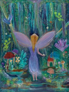 Mystik Garden- ORIGINAL PAINTING  30" X 40" acrylics on canvas