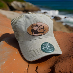 Girls Fish Too! Baseball Cap