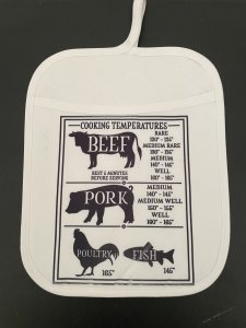 Cooking Temperatures / Lg Pot Holder/P55