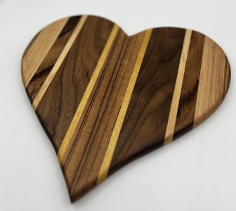 Cutting Board, Charcuterie Board Heart Shaped Small